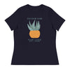 Plant Lover Anti-Tyranny | Women's Relaxed T-Shirt - Navy