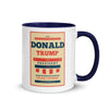 Donald Trump For President 2024 'He's Built Different' | Mug with Color Inside - Dark Blue