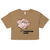 Anti- Tyranny Rose | Women's Crop Top - Camel