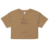 I Have Morals 01 | Women’s crop top - Camel