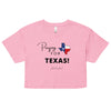 Praying For Texas | Women’s crop top - Bubblegum