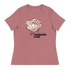 Anti - Tyranny Peonies | Women's Relaxed T-Shirt - Heather Mauve