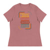100% Original Woman Parts | Women's Relaxed T-Shirt - Heather Mauve