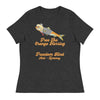 'Free The Orange Herring' Donald Trump | Women's Relaxed T-Shirt - Dark Grey Heather