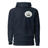 Bald Eagle Logo | Men's Hoodie - Navy Blazer
