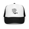 Anti - Tyranny Rose | Foam trucker hat - Black / White / Black