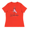 Woman Not Egg Carrier | Women's Relaxed T-Shirt - Poppy