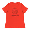 Anti - Tyranny Night Seas | Women's Relaxed T-Shirt - Poppy