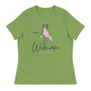 Woman Not Egg Carrier | Women's Relaxed T-Shirt - Leaf