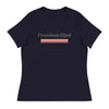 Anti - Tyranny Sunset Banner | Women's Relaxed T-Shirt - Navy