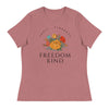 Anti - Tyranny Spring Flowers | Women's Relaxed T-Shirt - Heather Mauve