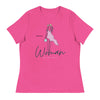 Woman Not Egg Carrier | Women's Relaxed T-Shirt - Berry