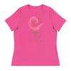 Anti - Tyranny Rose | Women's Relaxed T-Shirt - Berry
