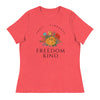 Anti - Tyranny Spring Flowers | Women's Relaxed T-Shirt - Heather Red