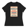 Vote Donald Trump For President 2024 'He's Built Different' | Women's Relaxed T-Shirt - Black
