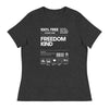 100% Human Kind | Women's Relaxed T-Shirt - Dark Grey Heather
