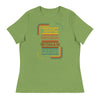 100% Original Woman Parts | Women's Relaxed T-Shirt - Leaf