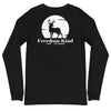 Moonlit Buck | Men's Long Sleeve Tee - Black