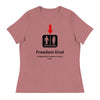 Just a Restroom Sign | Women's Relaxed T-Shirt - Heather Mauve