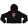 Anti - Tyranny Rose | Women's Crop Hoodie - Black