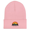 Freedom Kind Sunset Mountain | Cuffed Beanie - Baby Pink