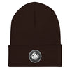 Sea Scape Freedom Kind Logo | Cuffed Beanie - Brown