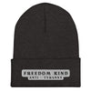 Freedom Kind Anti-Tyranny | Cuffed Beanie - Dark Grey