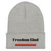 Anti-Tyranny Sunset Banner | Cuffed Beanie - Heather Grey