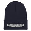 Freedom Kind Anti-Tyranny | Cuffed Beanie - Navy