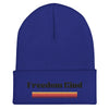 Anti-Tyranny Sunset Banner | Cuffed Beanie - Royal