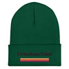 Anti-Tyranny Sunset Banner | Cuffed Beanie - Spruce