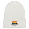 Freedom Kind Sunset Mountain | Cuffed Beanie - White