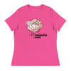 Anti - Tyranny Peonies | Women's Relaxed T-Shirt - Berry