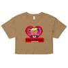 I love Trump 2 | Women’s crop top - Camel