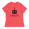 Just a Restroom Sign | Women's Relaxed T-Shirt - Heather Red