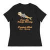 'Free The Orange Herring' Donald Trump | Women's Relaxed T-Shirt - Black