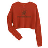 Anti-Tyranny Bouquet | Women's Crop Sweatshirt - Brick
