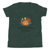 Anti - Tyranny Spring Flowers | Kids Short Sleeve T-Shirt - Heather Forest