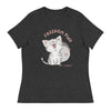 Anti - Tyranny Kitten | Women's Relaxed T-Shirt - Dark Grey Heather