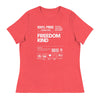100% Human Kind | Women's Relaxed T-Shirt - Heather Red
