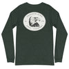 Bald Eagle Logo | Men's Long Sleeve Tee - Heather Forest