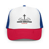 Proud Christian | Foam trucker hat - White / Royal / Red