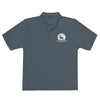 Moonlit Buck | Men's Premium Polo - Steel Grey