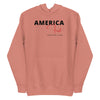 America First | Women's Hoodie - Dusty Rose