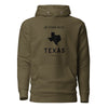 We Stand With Texas | Unisex Hoodie - Military Green