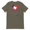 Red Heart We Stand Texas | Men's T-shirt - Army