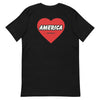 Red Heart America | Men's T-shirt - Black