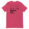 Freedom Kind Values | Men's T-shirt - Heather Raspberry