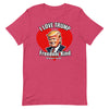 I Love Trump - Donald Trump | Men's T-shirt - Heather Raspberry