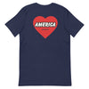 Red Heart America | Men's T-shirt - Navy